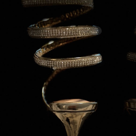 Gold Rhinestone Heels - Picture 8 of 8